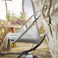 YOBAYA Hängesessel Easy Grey Stahl,Textilbezug, Easy Grey