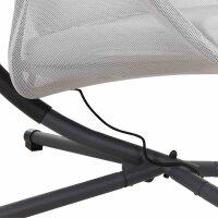 YOBAYA Hängesessel Easy Grey Stahl,Textilbezug, Easy Grey