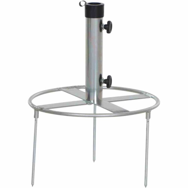 Rasendorn Ø 40 cm galvanisiert, mit Kunststoffadaptern für Schirmstöcke Ø48/38/32 mm