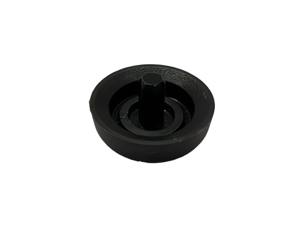 Fußkappe mit Dorn für Royal Garden schwarz 25 mm in schwarz