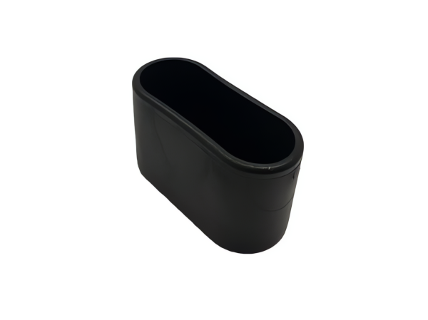 Fußkappe 50mm x 20 mm für Chalet oval in schwarz, passend zu Chalet