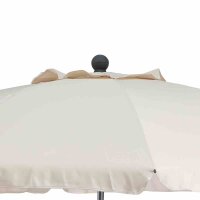 Tropico Mittelstockschirm anthrazit/natur Ø250cm Gestell Stahl anthrazit, Bezug 100% Polyester, 180g/m² in natur, Lichtschutzfaktor UPF 50+