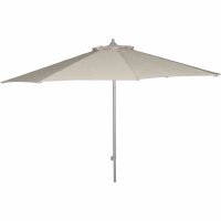 Mittelstockschirm "Push up" silber/natur 300 cm