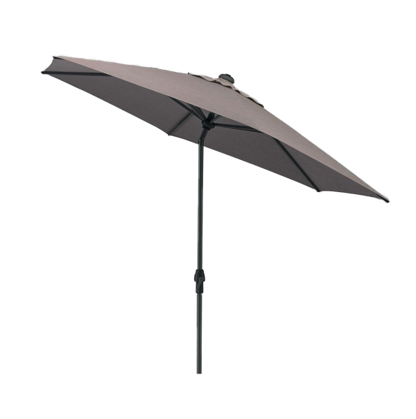 EASY ALLROUND Kurbelschirm Ø300cm anthrazit / taupe