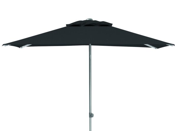 EASY PUSH Stockschirm, 210cm x 150cm, UPF 50+, mit PU-Beschichtung silber / anthrazit