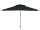 EASY PUSH Stockschirm, 210cm x 150cm, UPF 50+, mit PU-Beschichtung silber / anthrazit