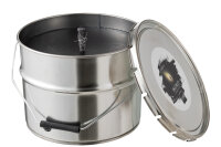 Outdoorkerze Farbeimer Ikoko Metall / Wachs Schwarz Large...