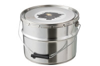 Outdoorkerze Farbeimer Ikoko Metall / Wachs Schwarz Large...