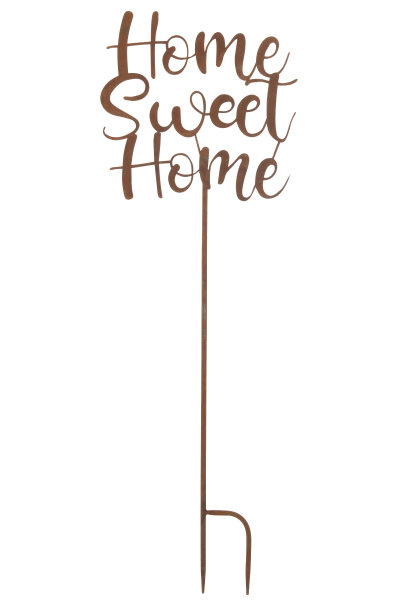 Dekoration Garten Home Sweet Home Metall Rost