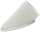 Tischfußkappe 38x25 oval weiss mit Höhenversteller