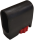 Bodengleiter 35x20mm in schwarz mit Höhenversteller