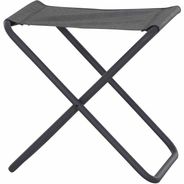 Campinghocker Comfort anthrazit Alu, Textilgewebe