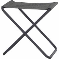Campinghocker Comfort anthrazit Alu, Textilgewebe