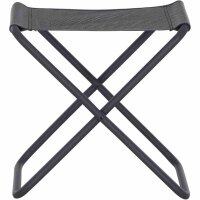 Campinghocker Comfort anthrazit Alu, Textilgewebe