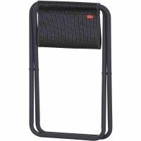 Campinghocker Comfort anthrazit Alu, Textilgewebe