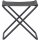 Campinghocker Comfort anthrazit Alu, Textilgewebe