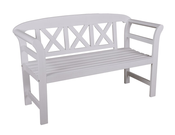 Bank VANCOUVER, 2-Sitzer Eukalyptus, white washed