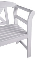 Bank VANCOUVER, 2-Sitzer Eukalyptus, white washed