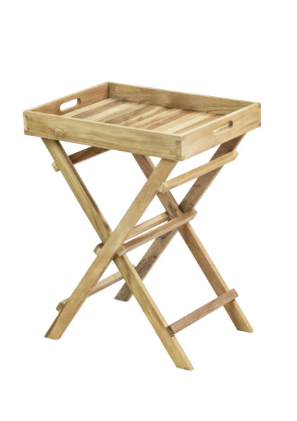 Tablettständer BACAN, klappbar, Teak natur