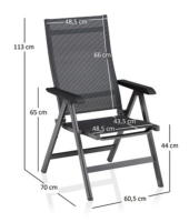 BASIC PLUS PREMIUM Multipositionssessel anthrazit / Lakritz