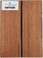 HPL Tischplatte 180cm x 95cm x 1,3cm, Teak Optik mit...