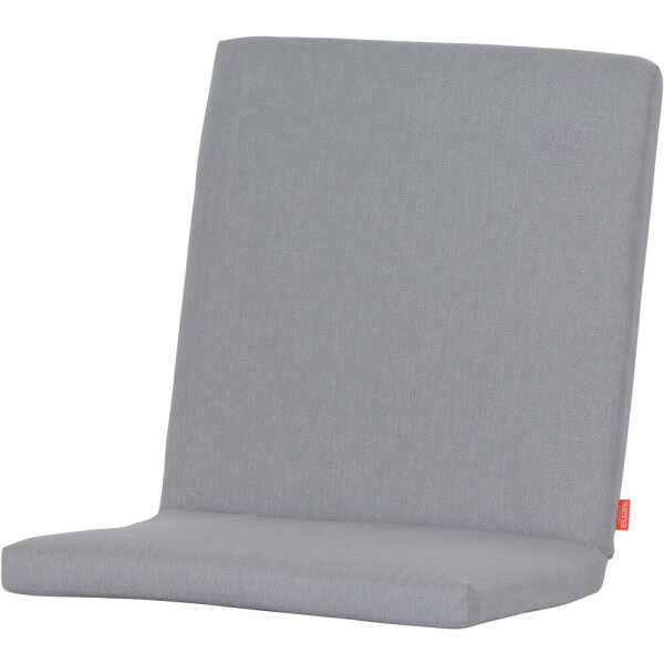 ASTER Sesselauflage 100cm Dessin Fish Bone silber, 100 % recyceltes Polyester