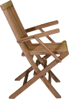 Teakholz Klappstuhl ARU mit Armlehnen