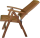 Teakholz Liegesessel KRAKATAU mit Armlehnen