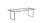 SKATE Dining Tischgestell 220cm x 95 cm x 75cm Edelstahl