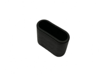 Fußkappe 40mm x 14mm in schwarz