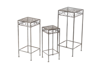 Metall Beistelltische 3er Set Farbe Greige