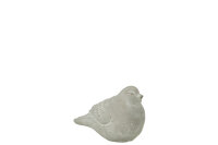 Vogel Figuren Zement Grau Small