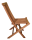 Teakholz Klappstuhl ARU ohne Armlehnen