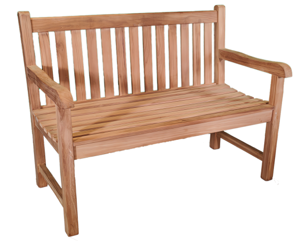 Teakholz Gartenbank SIGLI 2 Sitzer 120cm