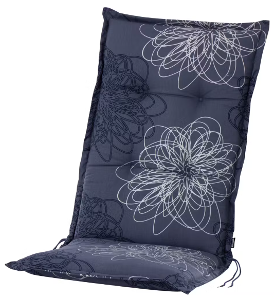 Mirage Blume blau 100% Baumwolle 120 cm x 48cm x 7cm