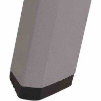 Tesoro Stapelsessel Alu, silber,Textilbezug grau, zerlegt