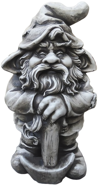 Gartenfigur Zwerg TORIN Stein-Optik