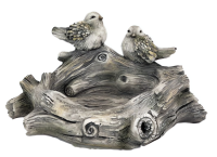 Gartenfigur VÖGEL, Vögel mit Vogelbad