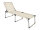 XXL Sonnenliege ABACO, beige Aluminium / Kunststoffbespannung
