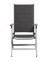 GRANADA Padded Multipositionssessel silber/ anthrazit...
