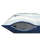 Kissen "Meerzeit" blau  /weiß, Rückseite blau