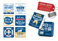 Bierdeckel Memo-Spiel "Norden" 2x 6...