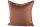 Stoff Kissen Hirschkopf braun/creme, Rückseite braun