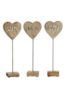 Holz Herz am Stab "Love / Relax / Home" aus...