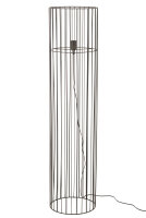 Stehlampe Rund Metall Schwarz