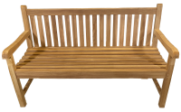 Teakholz Gartenbank SIGLI 3 Sitzer 150cm