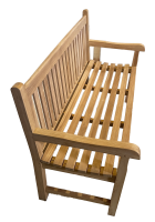 Teakholz Gartenbank SIGLI 3 Sitzer 150cm