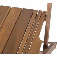 Falun Klappstuhl Gestell und Fläche Akazienholz natur
