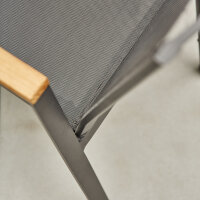 Savona Move Sessel matt-anthrazit, Teak