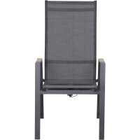 Savona Move Sessel matt-anthrazit, Teak